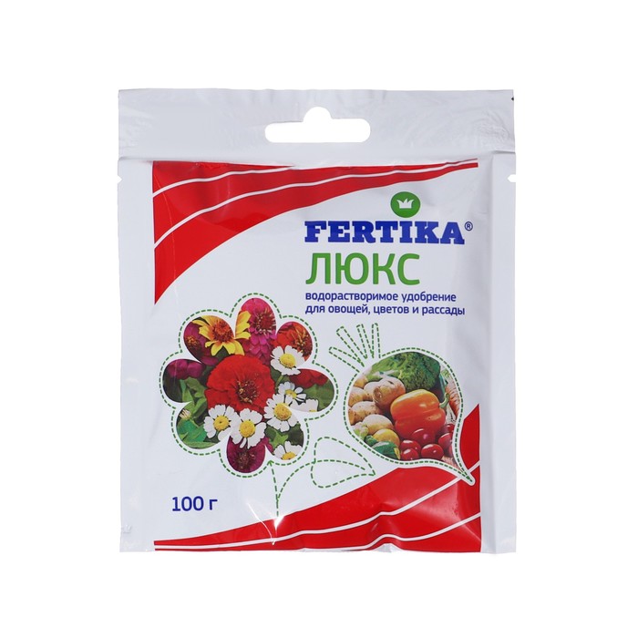 картинка Фертика-люкс 100г удобрение для овощей, цветов и рассады от магазина Евродом
