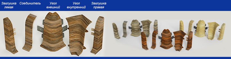 картинка 020 Заглушка левая LinePlast  58 мм Дуб грейсланд от магазина Евродом