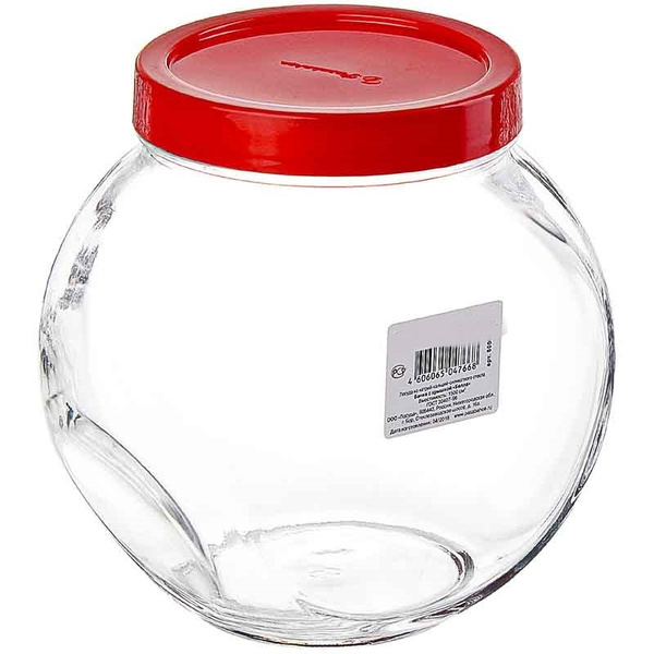 картинка Банка стеклянная 2л Bella Бор 80002SL от магазина Евродом