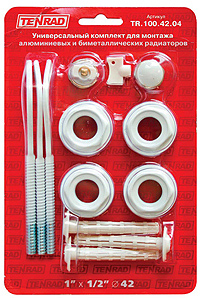 картинка Комплект унив. д/радиатор. с креплением 1/2" от магазина Евродом