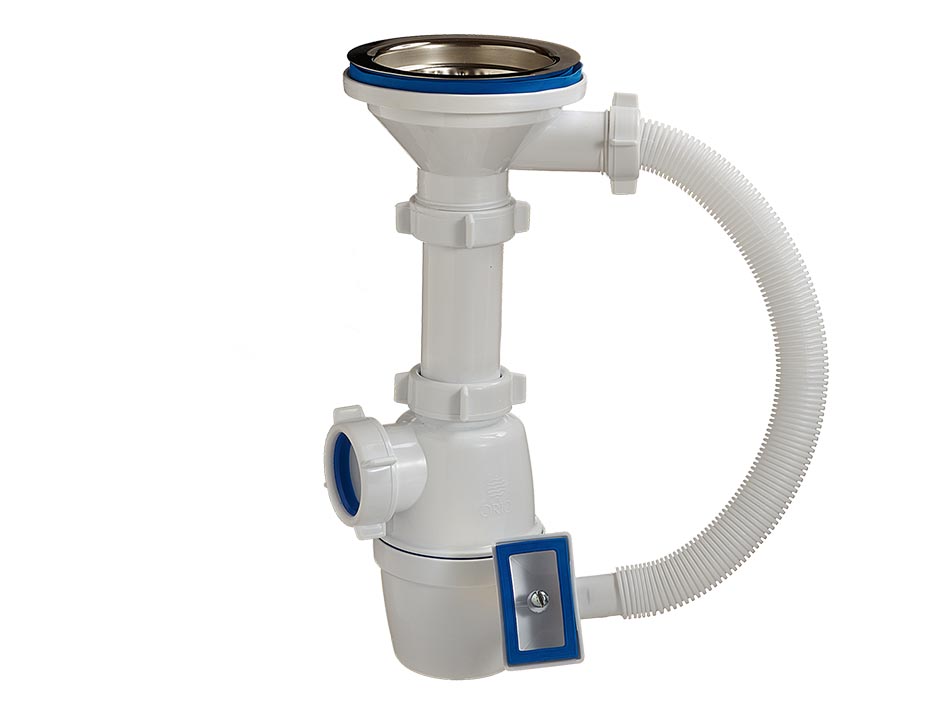 картинка Сифон 31/2" с квадратным переливом NOVA от магазина Евродом