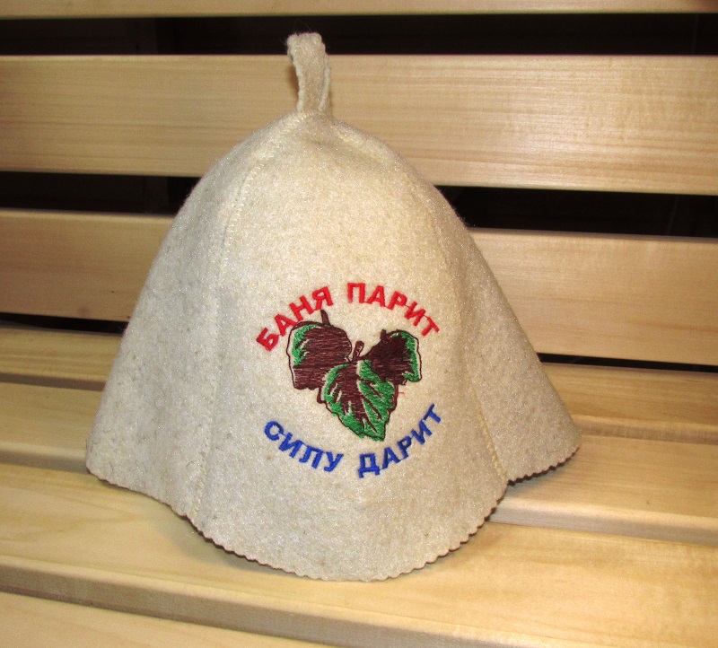 картинка Шапка банная "Баня парит силу дарит" от магазина Евродом