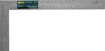 картинка Угольник столярный цельно-металлический рифленая шкала 200 х 300 мм от магазина Евродом