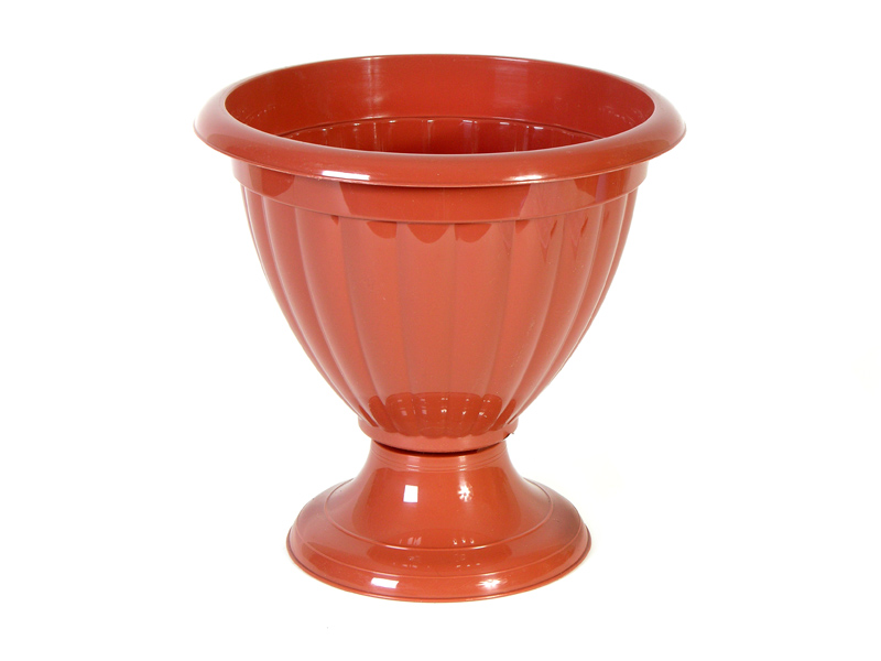 картинка Вазон Жасмин 9л на низкой ножке М1560 коричневый от магазина Евродом