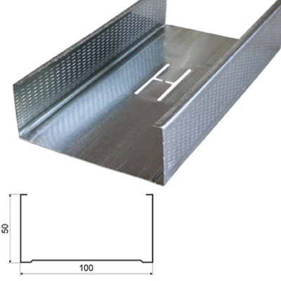 картинка 100/50 Профиль стоечный 0,55мм 3м ЮП (8) от магазина Евродом