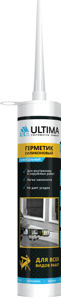 картинка Герметик Ultima U силикон универсальный серый 280мл от магазина Евродом