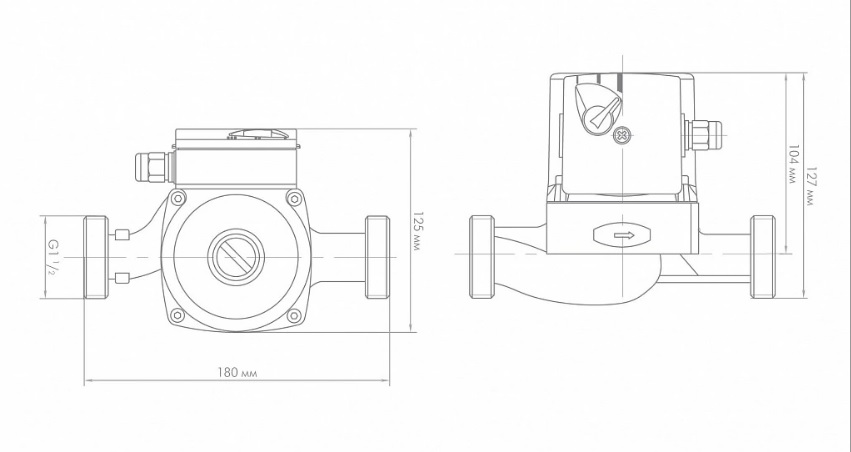 картинка Циркуляционный насос ДЖИЛЕКС Циркуль 25/40 180 от магазина Евродом
