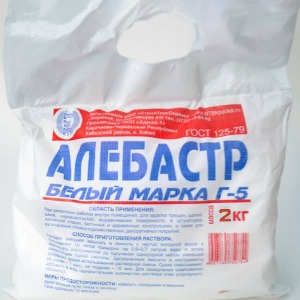 картинка Алебастр г-5 белый 2кг от магазина Евродом