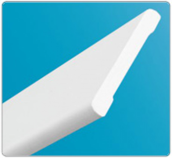 картинка Наличник пластиковый 40мм 2,2м "Идеал" Белый / 001 от магазина Евродом