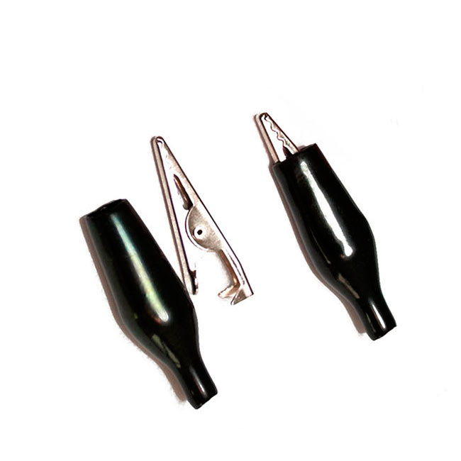 картинка Зажим "крокодил" 40мм, приборный черный от магазина Евродом