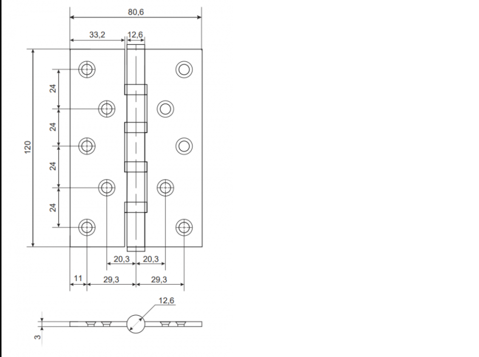 картинка Петля Apecs 120*80-B4-Steel-AC от магазина Евродом