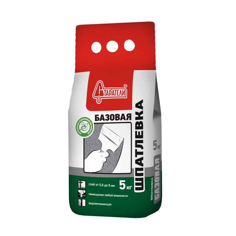 картинка Шпатлевка Старатели базовая цементная 5 кг от магазина Евродом