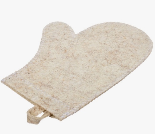 картинка Рукавица для сауны войлок 100% от магазина Евродом