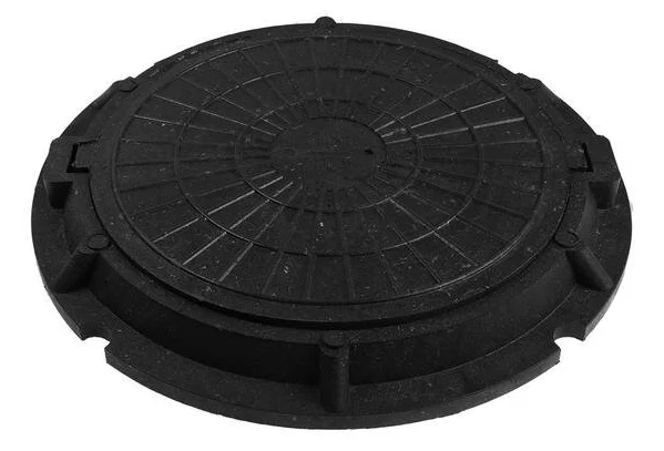 картинка Люк полимерный круглый Л 15кН 1,5т 750 черный от магазина Евродом