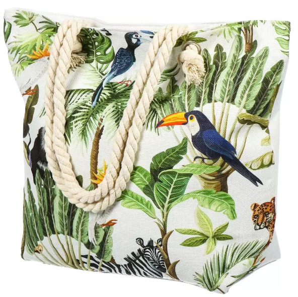 картинка Сумка пляжная 50х40 см, лен, Y822-013 от магазина Евродом