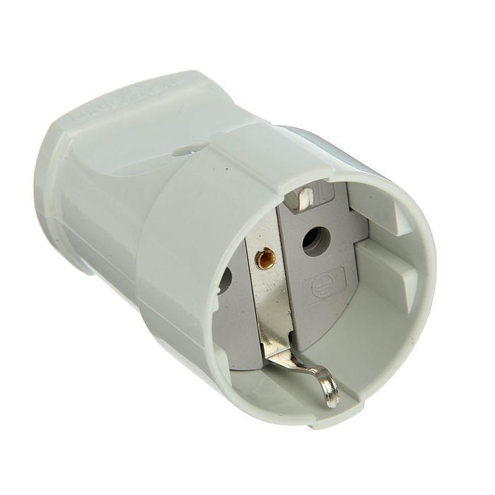 картинка Штепсель с/з бел. А102 UNIVersal от магазина Евродом