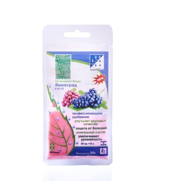 картинка Удобрение Нутривант Плюс Виноград 0-40-25 30 гр. от магазина Евродом