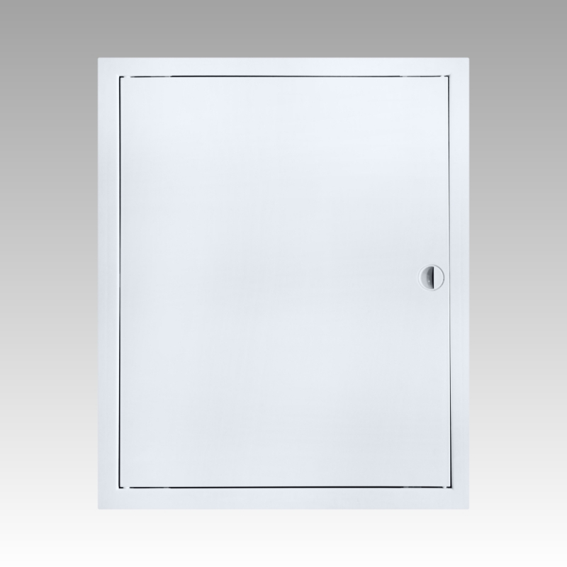 картинка Люк-дверца EVECS Л4050Р с ручкой и фланцем 396х496 от магазина Евродом