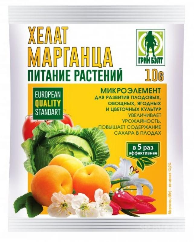 картинка Хелат марганца 10г микроэлемент для питания растений от магазина Евродом