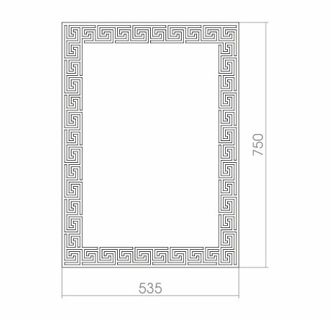 картинка Зеркало SILVER MIRRORS "Каир" 535*750 прямоугольное от магазина Евродом