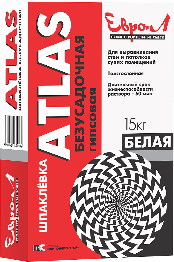 картинка Шпаклевка гипс. безусад. ЕВРО-Л (15 кг) г. Белгород от магазина Евродом