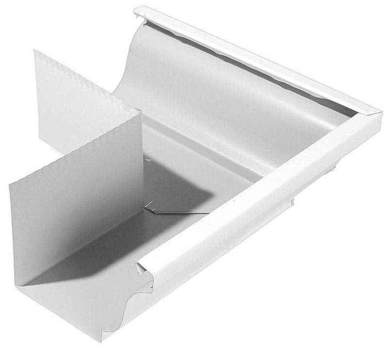 картинка Угол желоба наружный 120х86 (ПЭ-01-9010-0,5)  от магазина Евродом