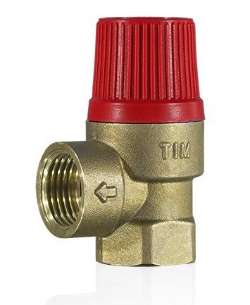 картинка Клапан предохранительный вн-вн 1/2" 3 бар TIM от магазина Евродом