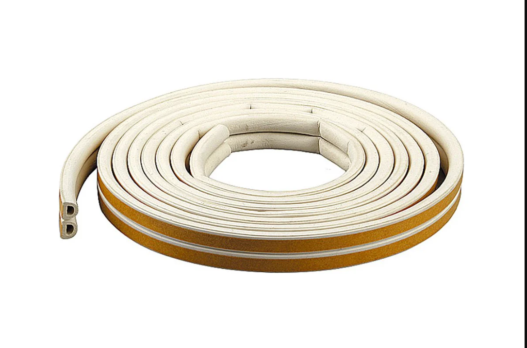 картинка Уплотнитель D-профиль белый 12х14мм одинарная полоска от магазина Евродом