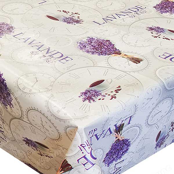 картинка Клеенка столовая нетканая основа Перфект 1,35х20м м Лаванда сер от магазина Евродом