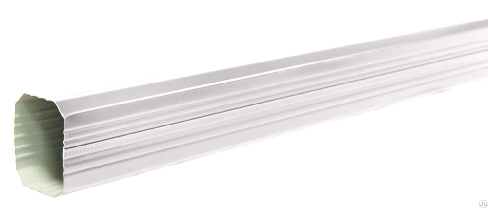 картинка Труба водосточная 76*102*2000 (ПЭ-01-9010-0,5) от магазина Евродом