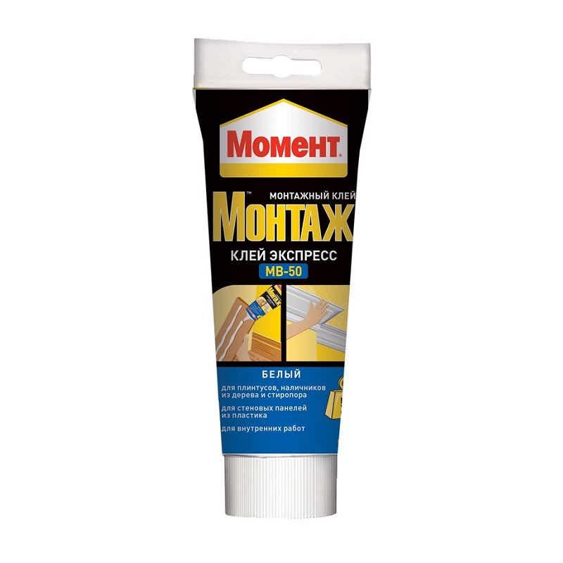 картинка Жидкие гвозди Момент, Экспресс МВ-50, 125 г, универсальные, белые от магазина Евродом