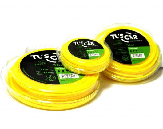 картинка Леска для триммера TUSCAR "Star", Standart, 3.0mm*10m от магазина Евродом