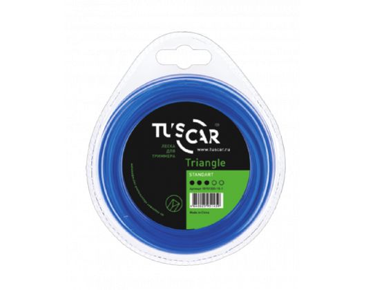 картинка Леска для триммера TUSCAR "Triangle", Standart, 3,0ммх10м от магазина Евродом