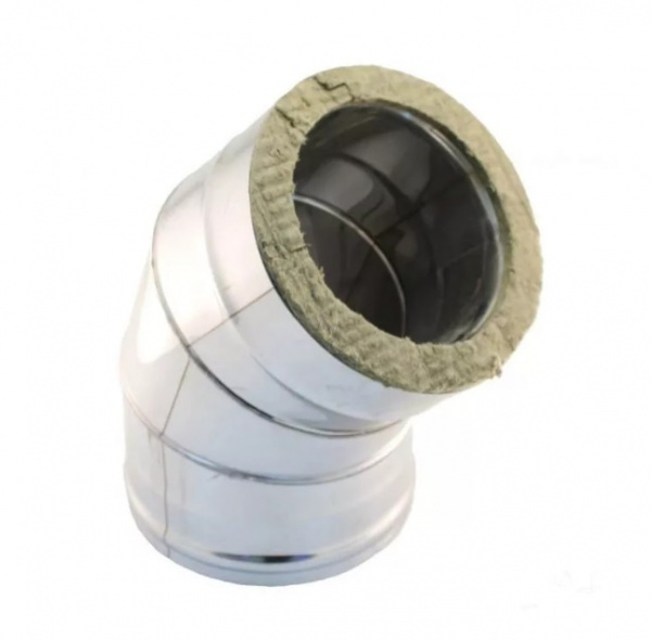 картинка Сэндвич колено 45гр Ф130х200 (430/0,5мм) (Феррум) от магазина Евродом