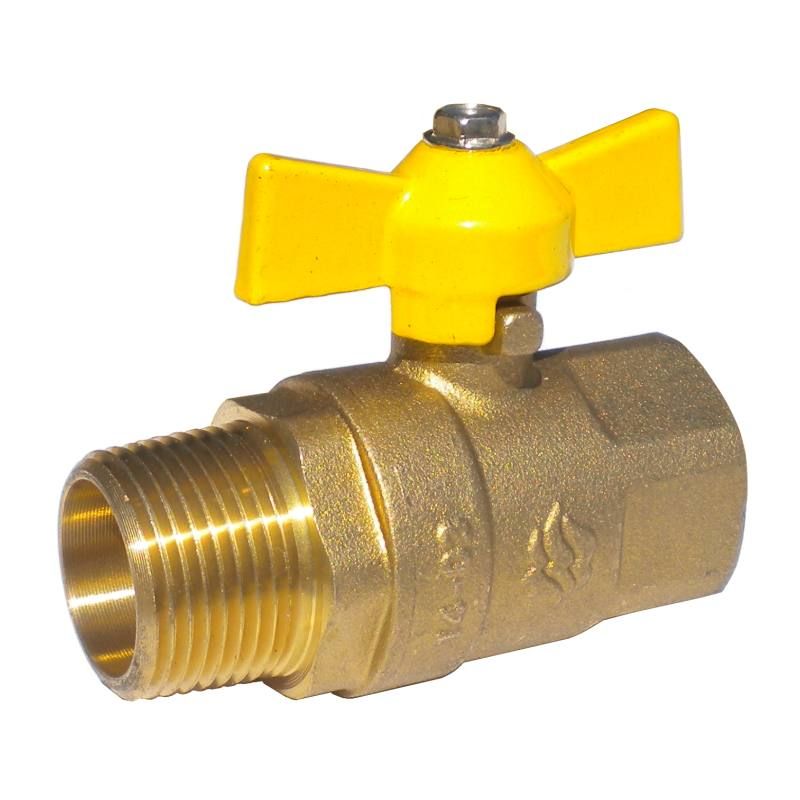 картинка Кран шаровый газовый Галлоп 15 бабочка г/ш (Стандарт 231) от магазина Евродом