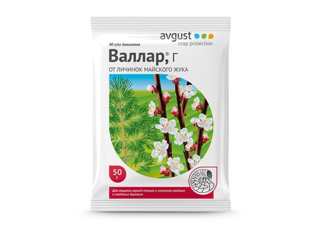 картинка Валлар 50г Август от личинок майского жука от магазина Евродом