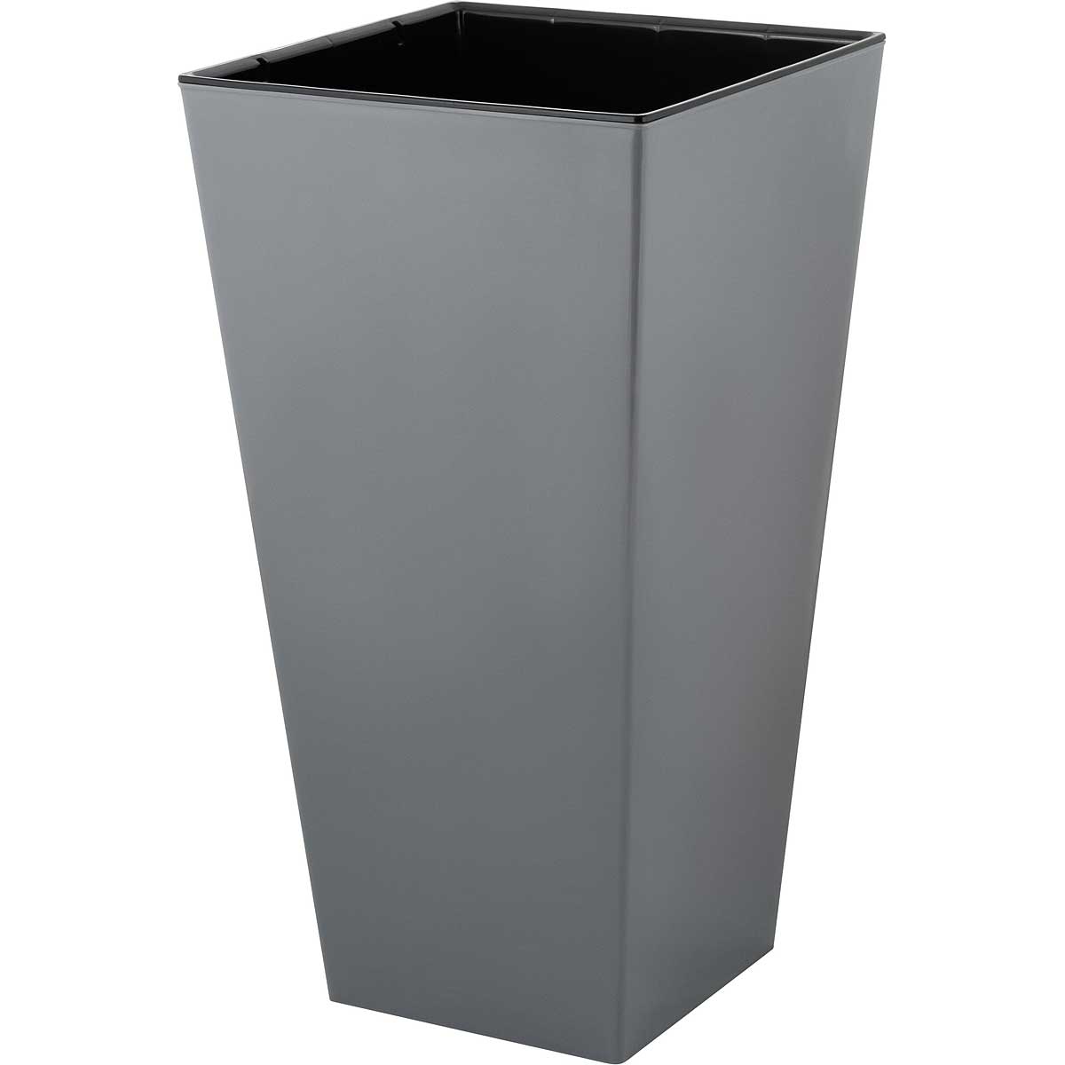 картинка Горшок КУБ 250х250х470мм 19,4л вулкан серый х8 от магазина Евродом