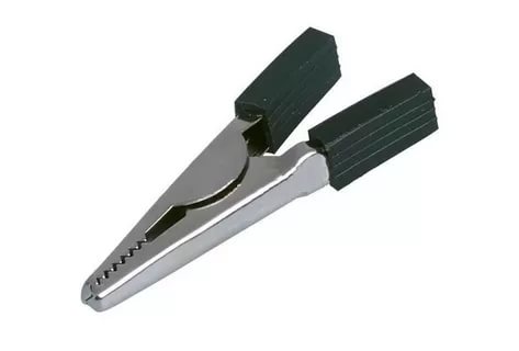 картинка Зажим "крокодил" 55мм, приборный черный от магазина Евродом