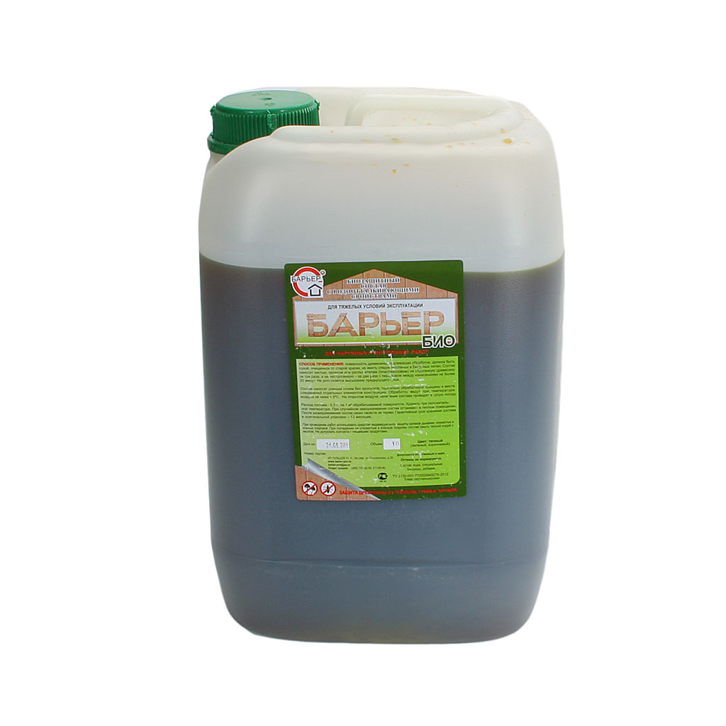 картинка Барьер БИО дуб 10л (антисептик с водоотталкивающимися свойствами) от магазина Евродом