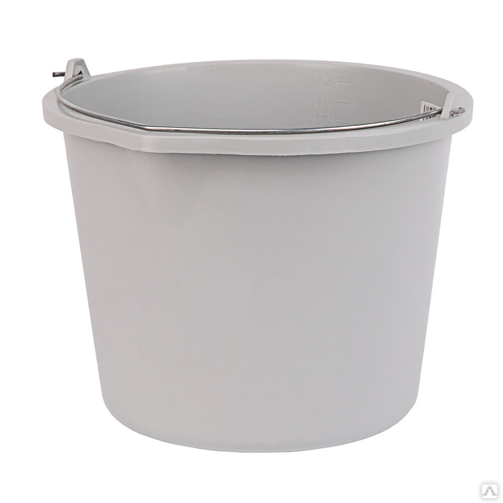 картинка Ведро строительное пластиковое эластичное для перемешивания раствора 12 л от магазина Евродом