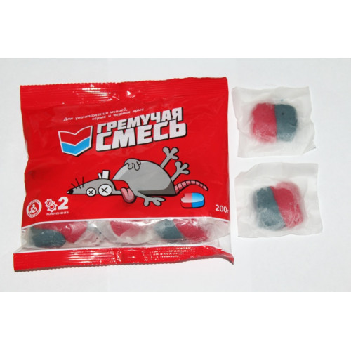 картинка Гремучая смесь 200гр от мышей и крыс от магазина Евродом