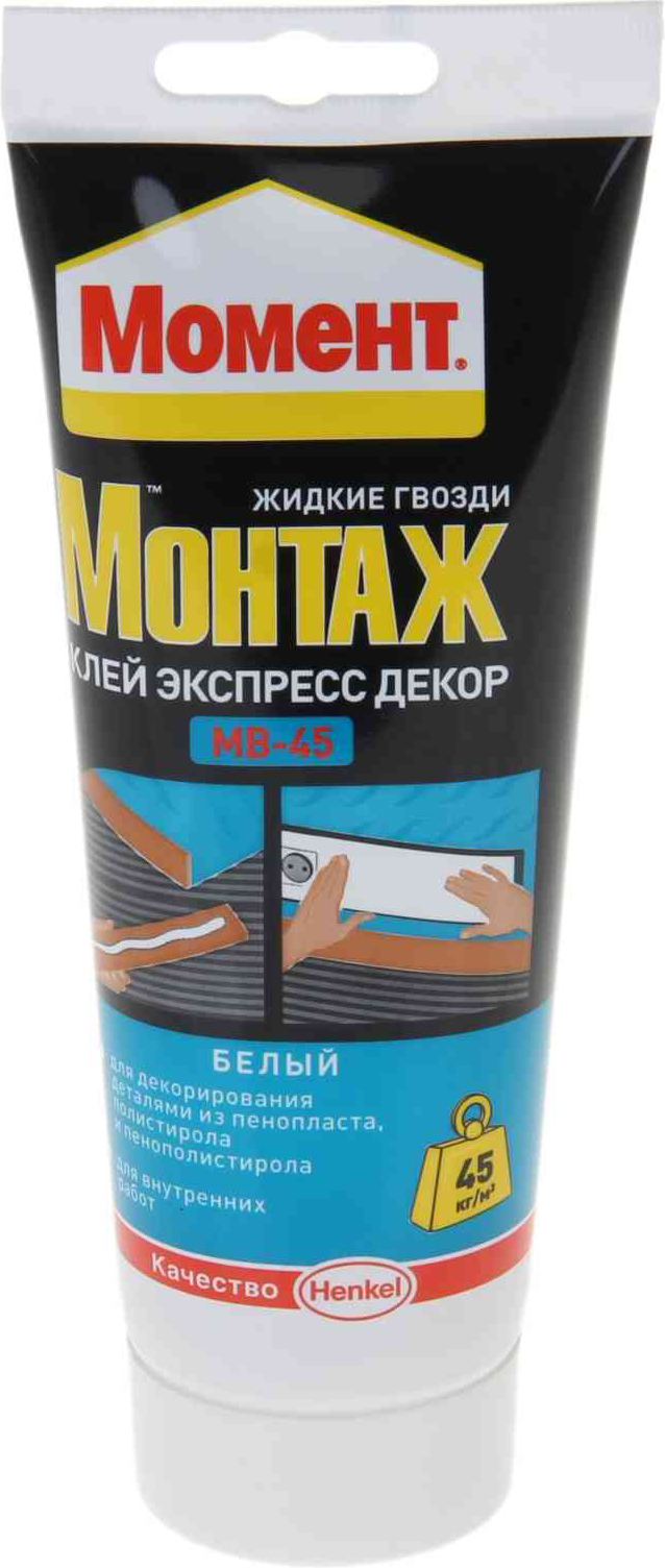 картинка Монтажный клей МОМЕНТ Монтаж 250 г экспресс декор от магазина Евродом
