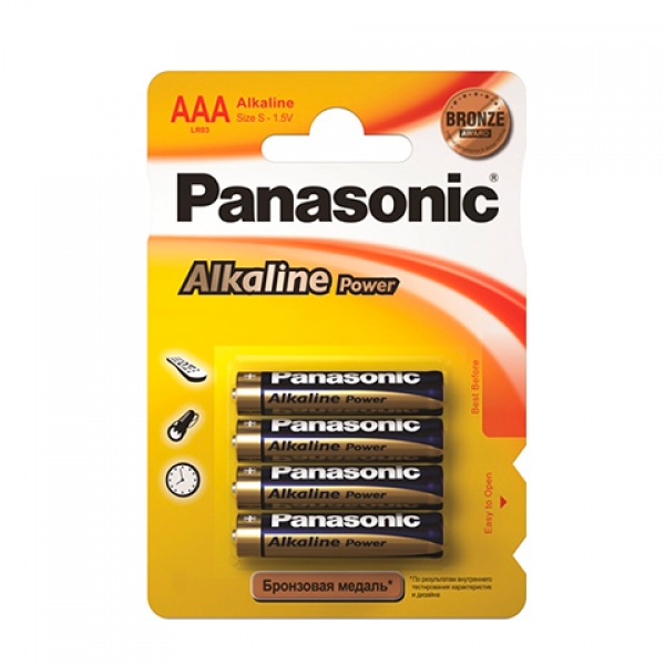 картинка Элемент питания LR03/4BP Panasonic Alkaline Power от магазина Евродом