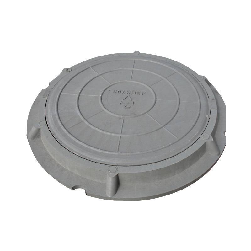 картинка Люк полимерный круглый Л 15кН 1,5т 750 серый от магазина Евродом