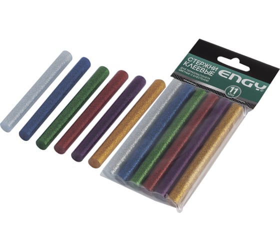 картинка Стержни клеевые для пистолетов 11х100 мм, 6шт. цветные от магазина Евродом