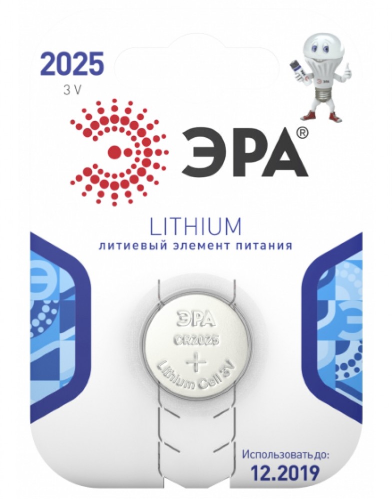 картинка Элемент питания CR2025-1BL ЭРА от магазина Евродом
