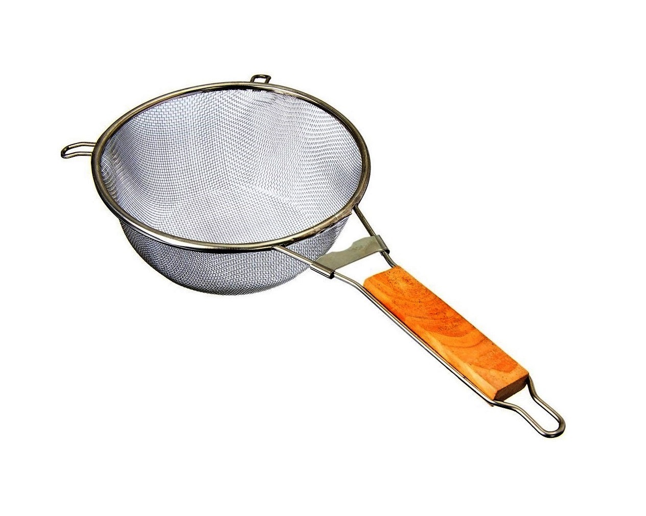 картинка Сито-дуршлаг нержавеющее 24 см деревянная ручка (А-89) от магазина Евродом