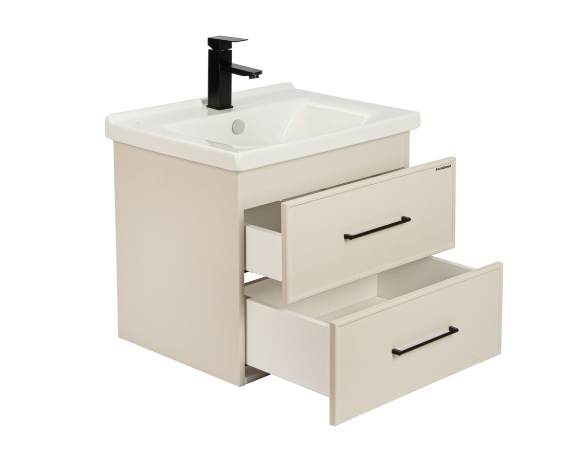 картинка Тумба Leia 60 подвесная + Умывальник COMO-60 от магазина Евродом