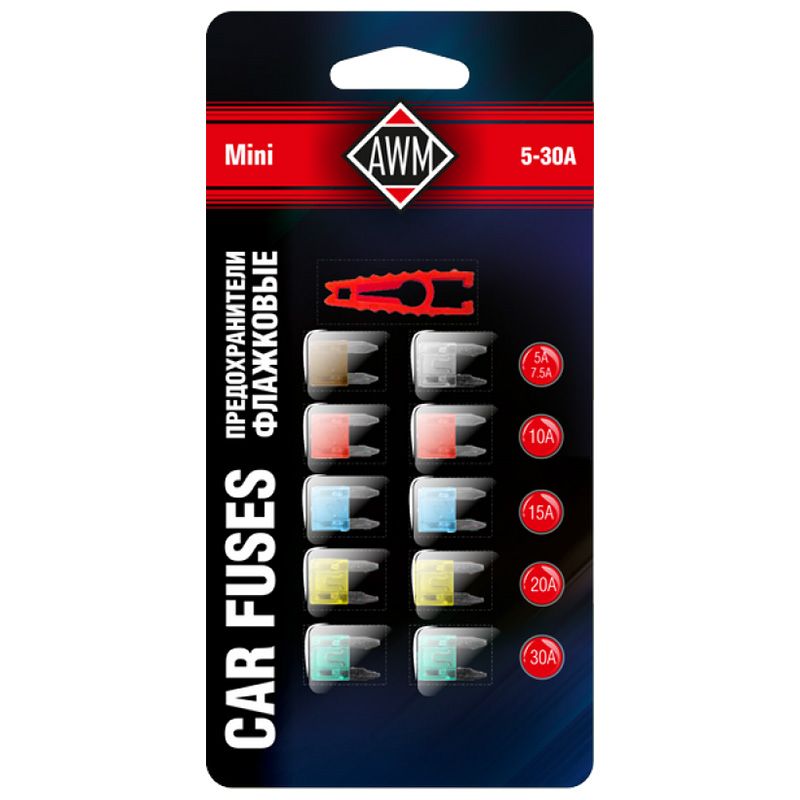 картинка Предохранители флажковые MINI (5-30А), блистер (10шт) от магазина Евродом
