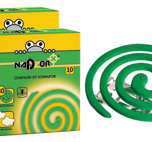 картинка Спираль от комаров Nadzor без запаха 10 шт от магазина Евродом